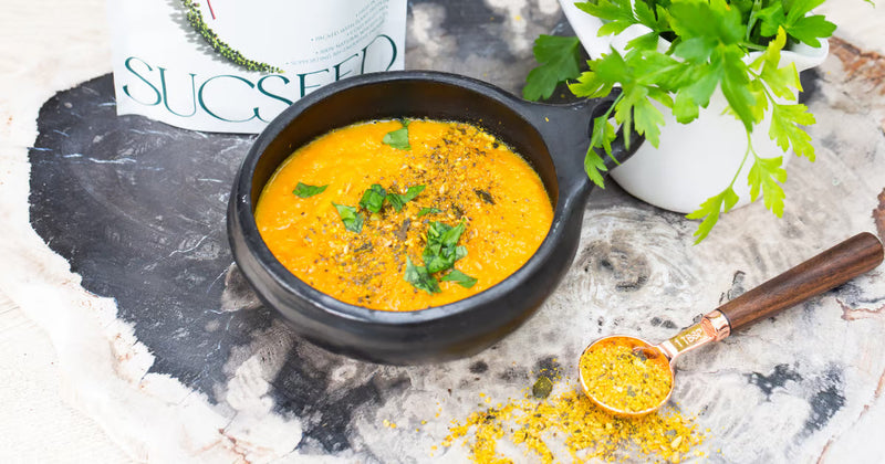 Carrot, Ginger and Seed Soup