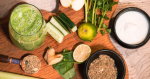 Green Detox Smoothie 2 Green detox smoothie with a spoonful of SUCSEED